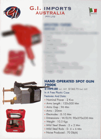 HAND OPERATED SPOT GUN