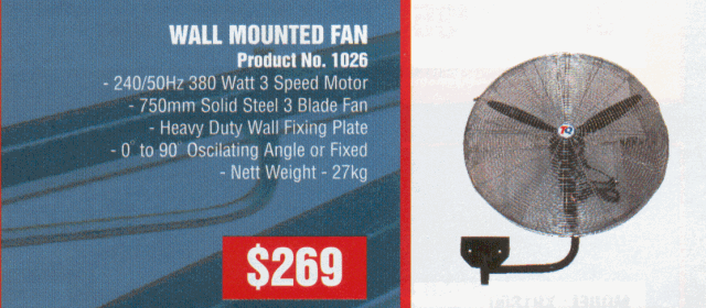 WALL MOUNTED FAN