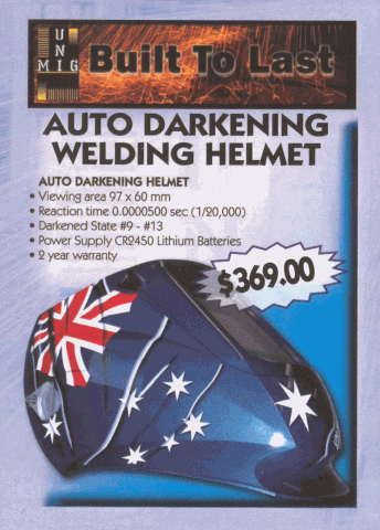 AUTO DARKENING WELDING HELMET